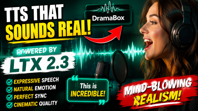 LTX 2.3 TTS Audio Only Using DramaBox